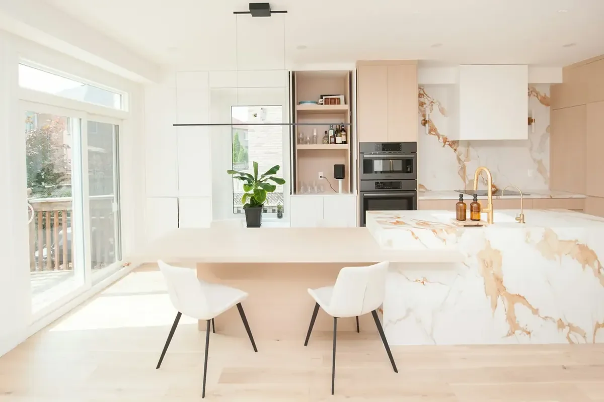 Renovated kitchen in a family home
